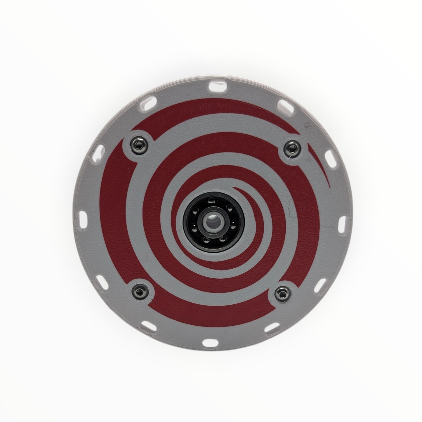 Rattle Reel for 10mm/11mm poles - Red Spiral