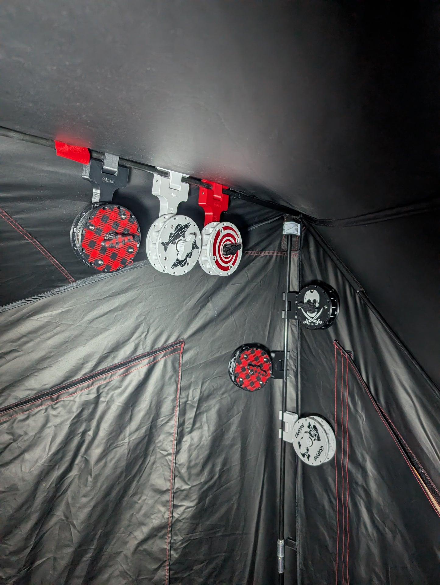 Rattle Reel for 10mm/11mm poles - Bright Green