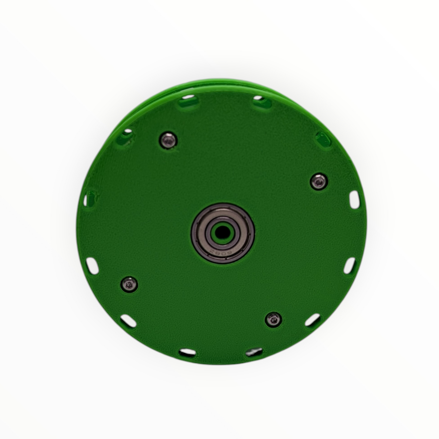 Rattle Reel for 10mm/11mm poles - Bright Green