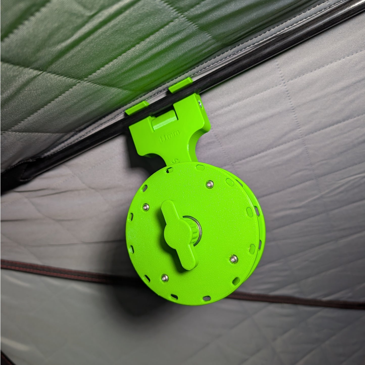 Rattle Reel for 10mm/11mm poles - Bright Green