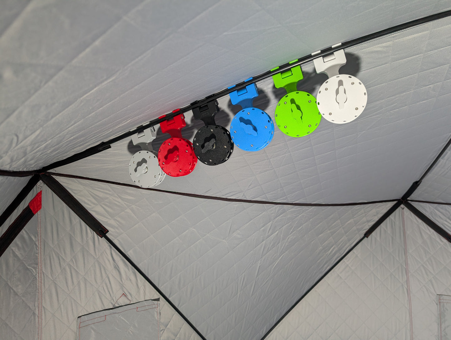 Rattle Reel for 10mm/11mm poles - Bright Green