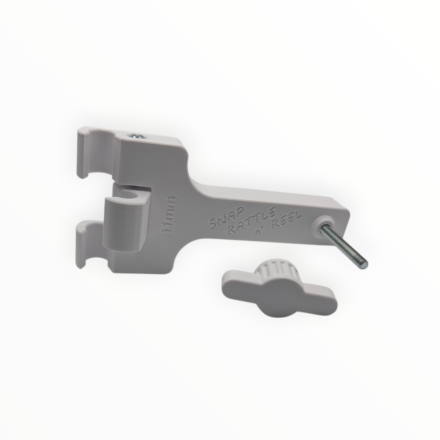 Rattle Reel for 10mm/11mm poles - Red Spiral